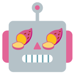 Roasted sweet potato and Robot