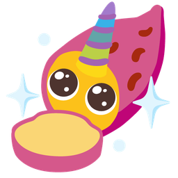 Roasted sweet potato and Unicorn