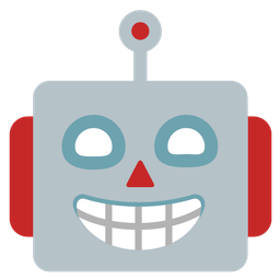 Robot and Beaming face with smiling eyes