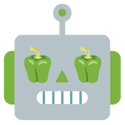 robot and bell pepper
