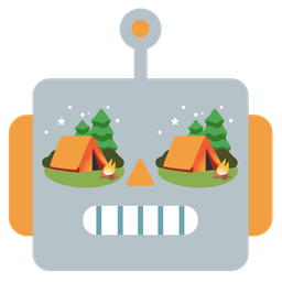 robot and camping