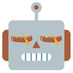 robot and canoe