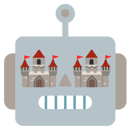 robot and castle