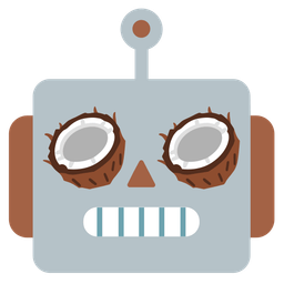 robot and coconut