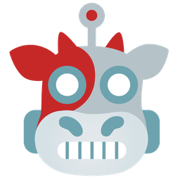 robot and cow face