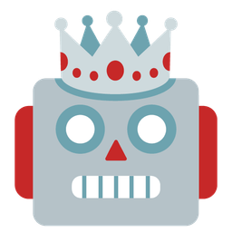 robot and crown
