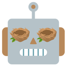 robot and empty nest