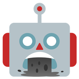 robot and face vomiting