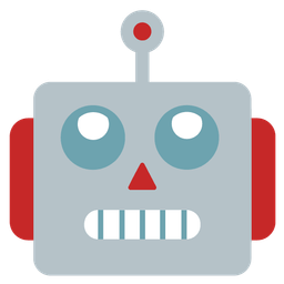 Robot and Face with rolling eyes