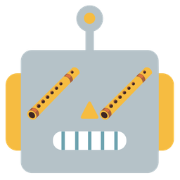 robot and flute