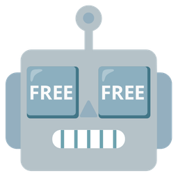 robot and FREE button