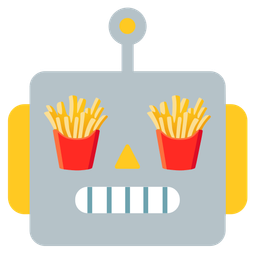robot and french fries