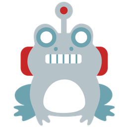 robot and frog