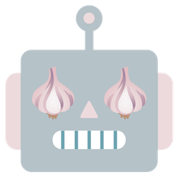 robot and garlic