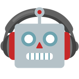 robot and headphone