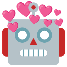 robot and heart with arrow