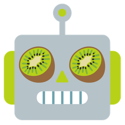 robot and kiwi fruit