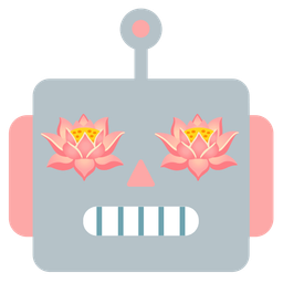 robot and lotus