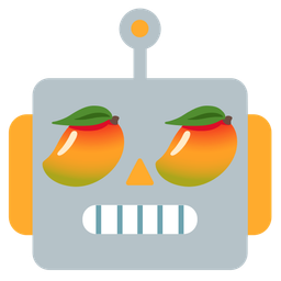 robot and mango