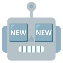 robot and NEW button