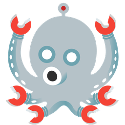 robot and octopus