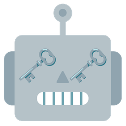 robot and old key