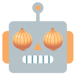 robot and onion