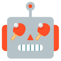 robot and ping pong