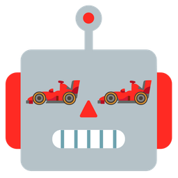 robot and racing car