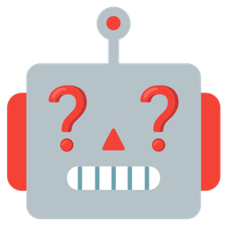 robot and red question mark