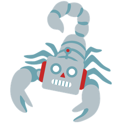 robot and scorpion