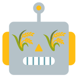 robot and sheaf of rice