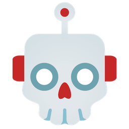 robot and skull