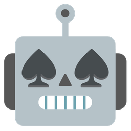 robot and spade suit