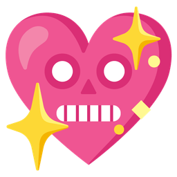 robot and sparkling heart