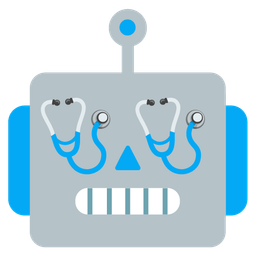 robot and stethoscope