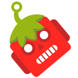 robot and strawberry