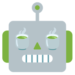 robot and teacup without handle
