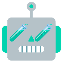 robot and test tube