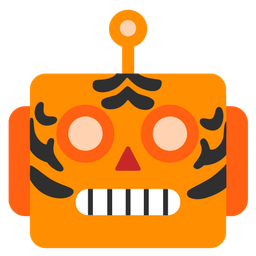 robot and tiger face