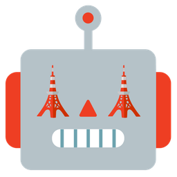 Robot and Tokyo tower