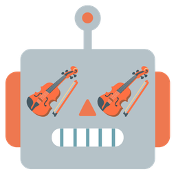 robot and violin