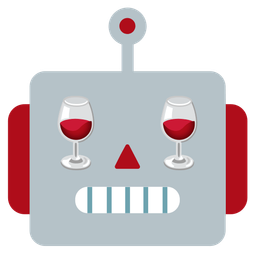 robot and wine glass
