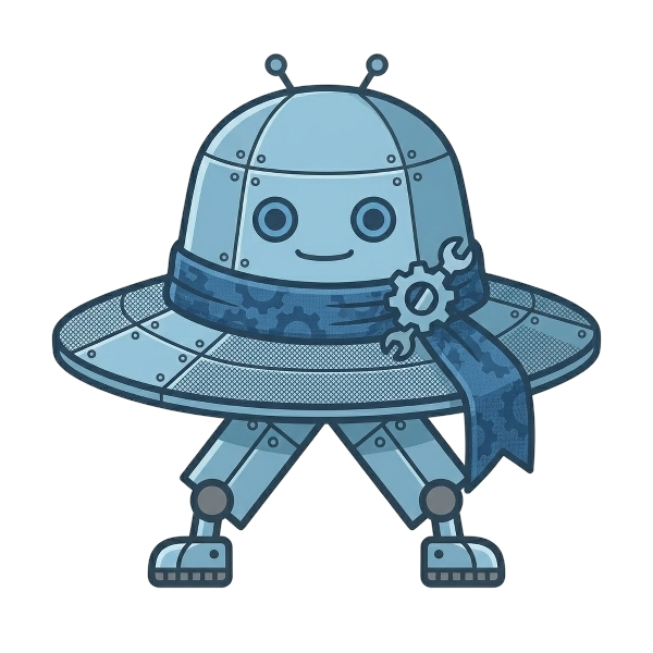 Robot and Woman’s hat