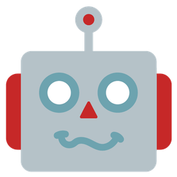 robot and woozy face