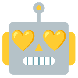 robot and yellow heart