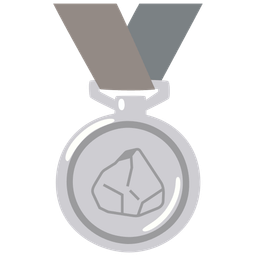 Rock and 2nd place medal