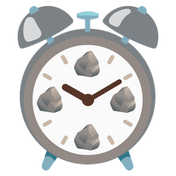 Rock and Alarm clock