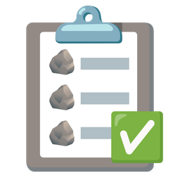 Rock and Check mark button