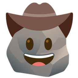Rock and Cowboy hat face